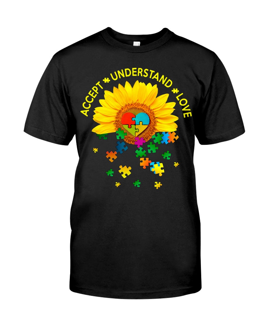Autism Accept Understand Love - Autism Awareness T-shirt and Hoodie 0921