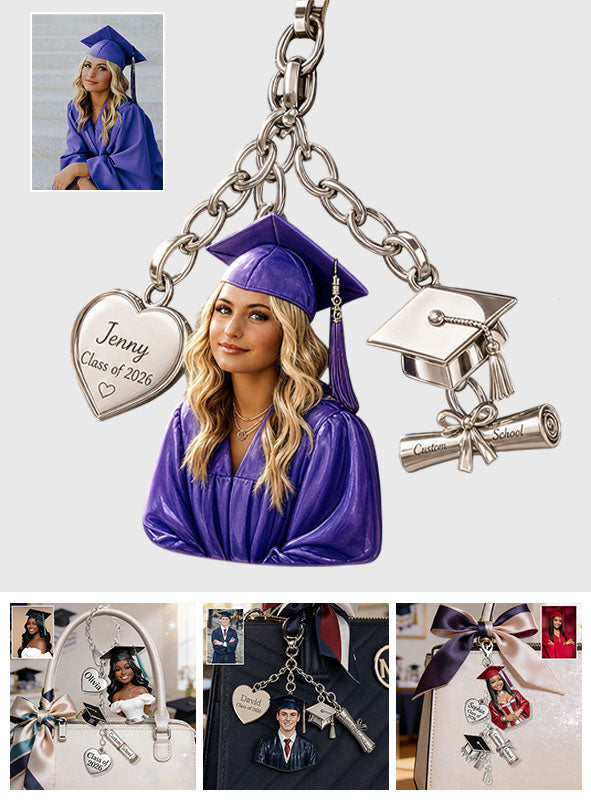Class Of 2026 - Personalized Graduation Dangling Charms