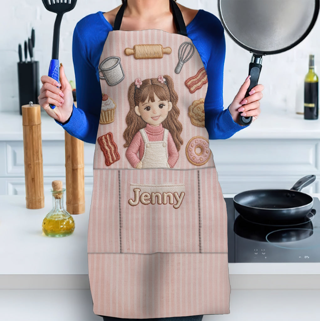 Custom Any Photo - Personalized Kid Apron With Pockets