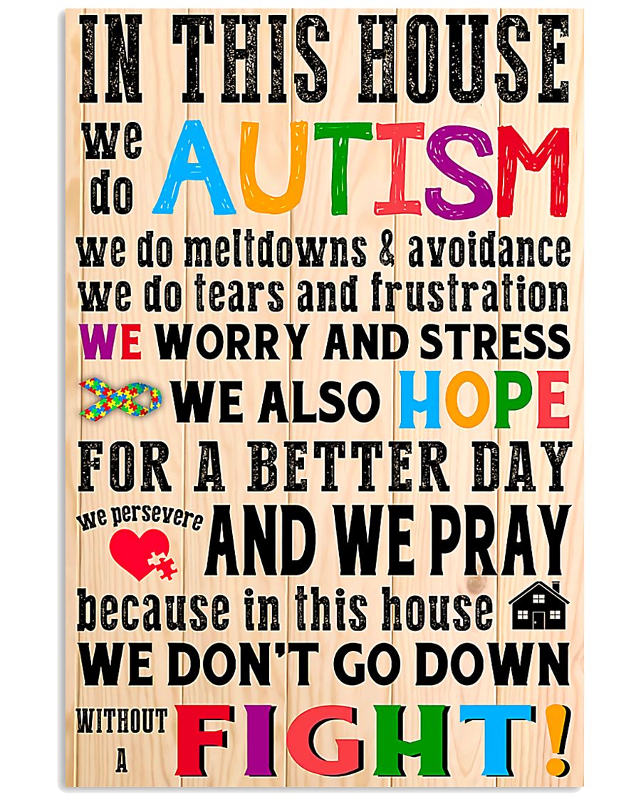 In This House We Do Autism - Autism Awareness Poster 0921