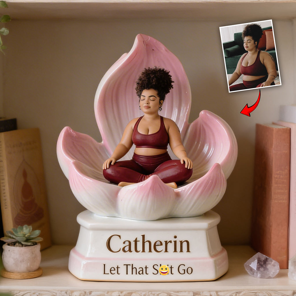 Let That Go - Personalized Yoga Custom Shaped Acrylic Plaque