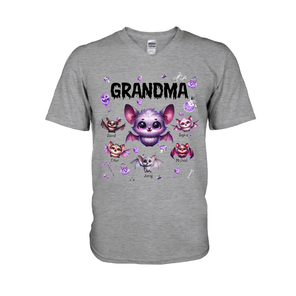 Grandma Of Littel Monsters - Personalized Grandma T-shirt And Hoodie