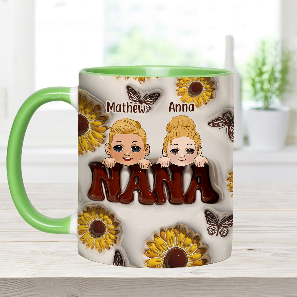 Best Grandma/Nana/Mimi Ever - Gift for grandma - Personalized Accent Mug
