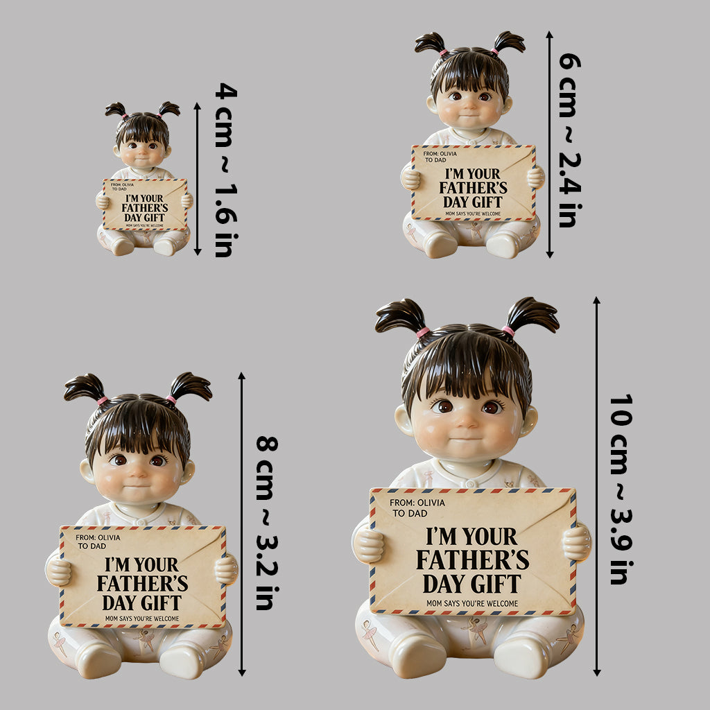 Funny Letter For Dad - Personalized Father Premium 3D Figurine