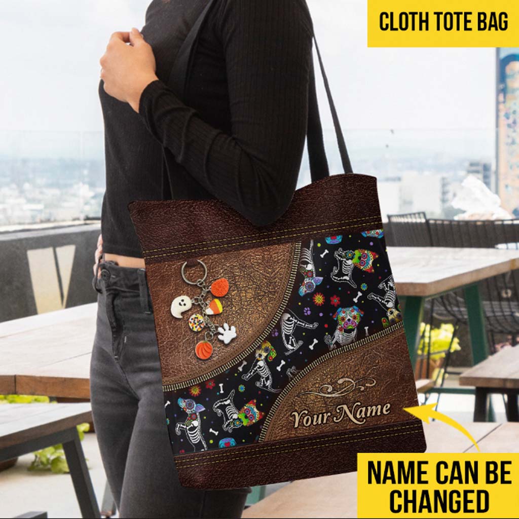 Dog Halloween Personalized Tote Bag