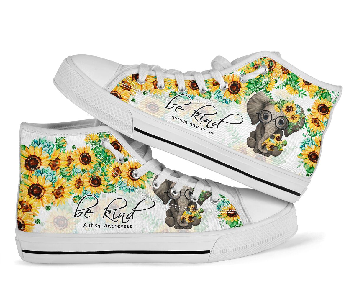 Be Kind - Autism Awareness High Top Shoes 0622