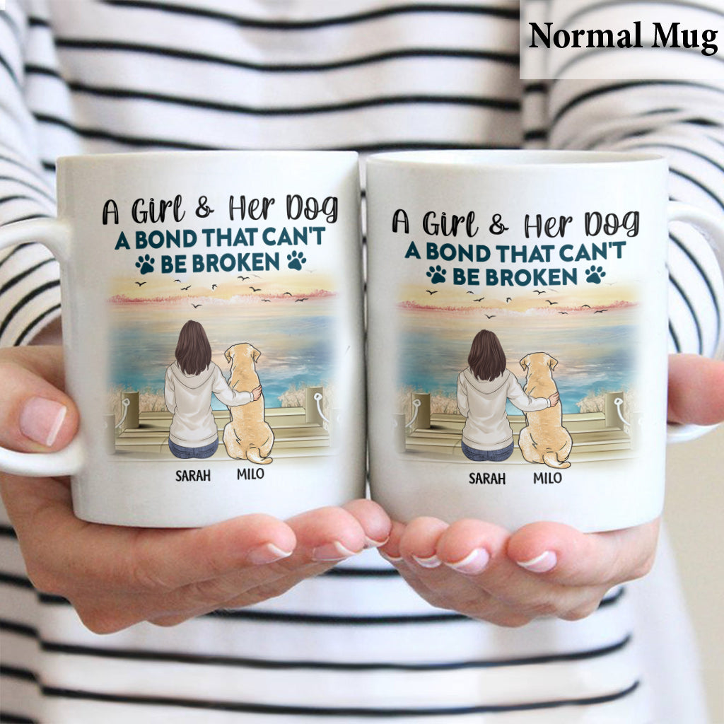 A Bond That Can't Be Broken - Personalized Dog Mug
