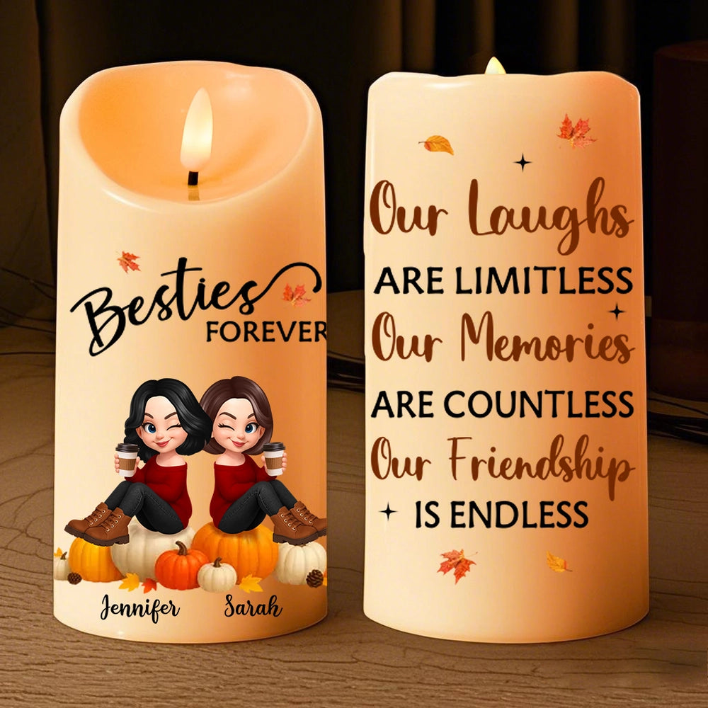 Custom Flameless LED Candle with Personalized Design