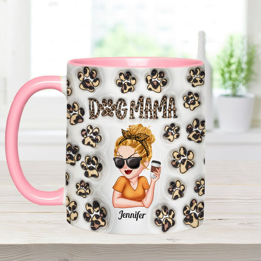 Baby Highland Cow Western Style - Personalized Dog Accent Mug