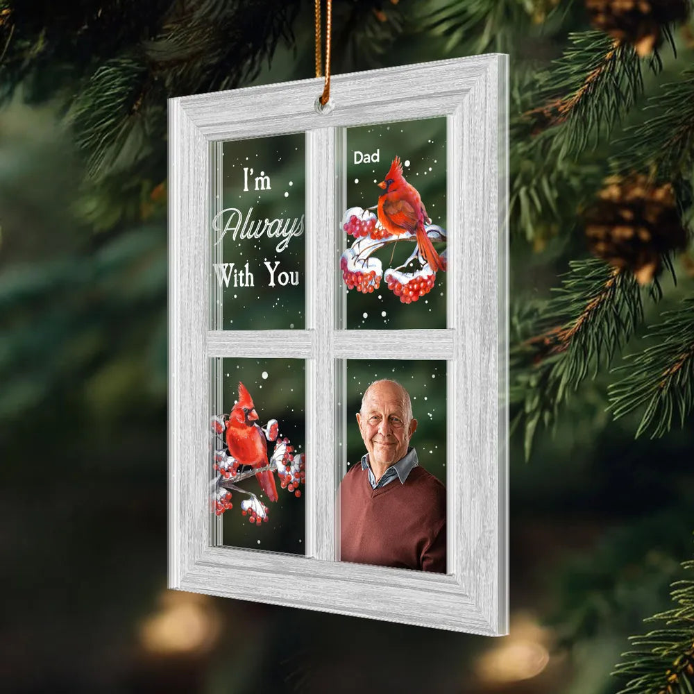 Personalized Memorial Cardinal Ornament - Cherish the Memory of Loved Ones