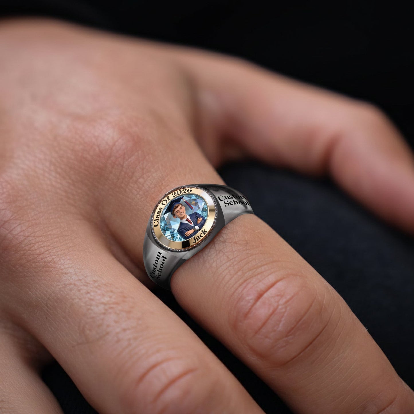 Class Of 2026 - Personalized Graduation Signet Ring