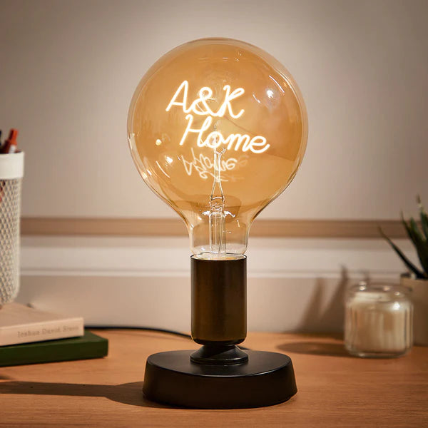 Any Name Light Bulbs - Personalized Any Name Light Bulbs Lamp
