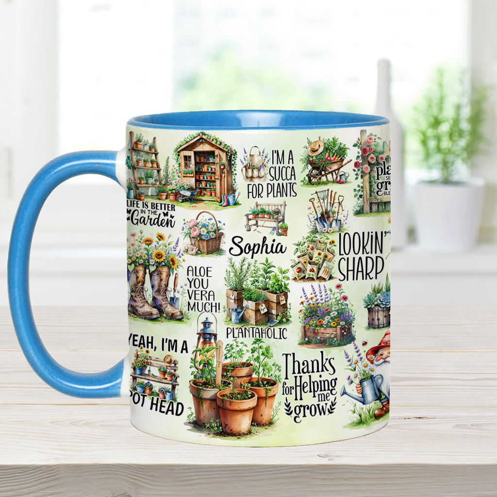 Life Is Better At The Garden - Personalized Gardening Accent Mug