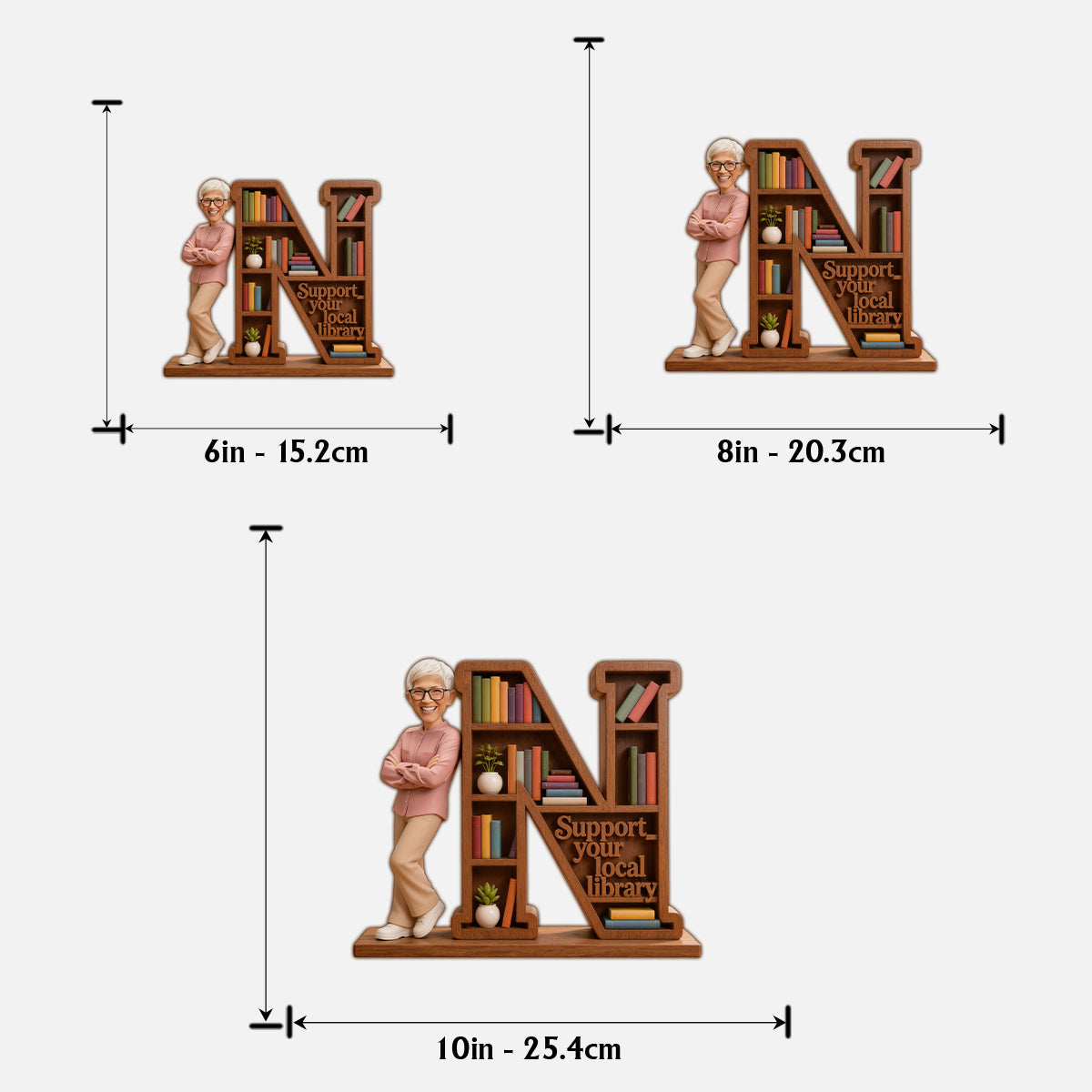 Back To School, Librarian Gift - Personalized Librarian 2 Layered Wood Sign / Wood Plaque
