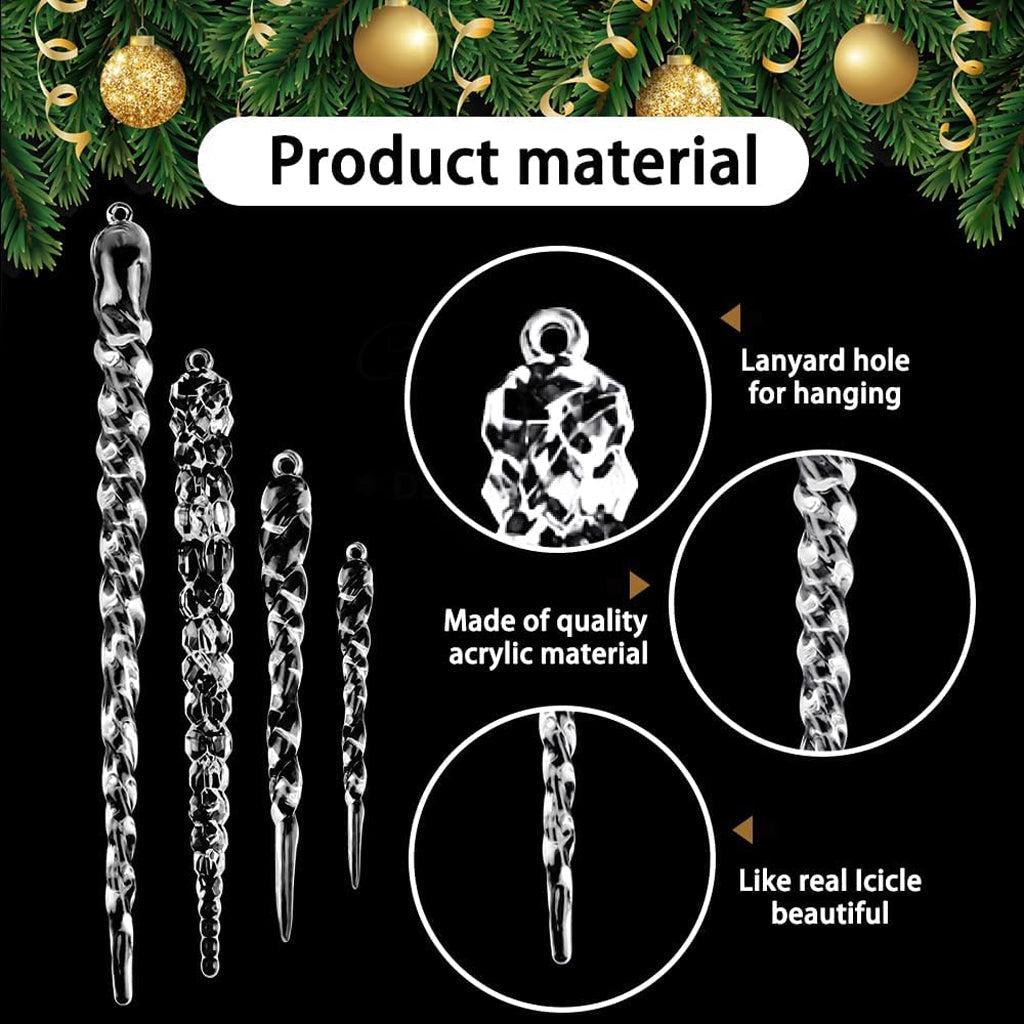 Glass Icicle Ornament