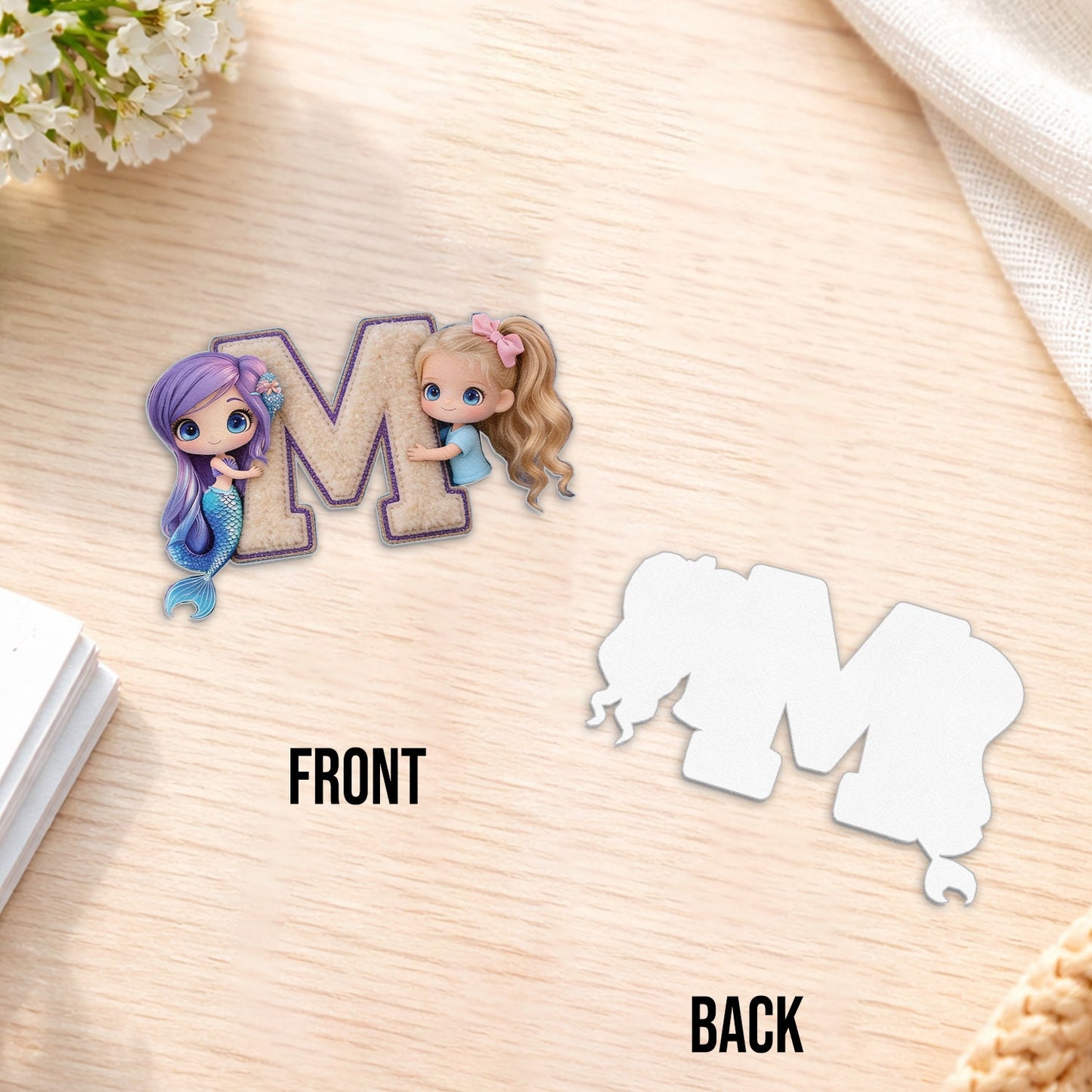 Hello Summer - Personalized Kid Changeable Leather Patch Backpack