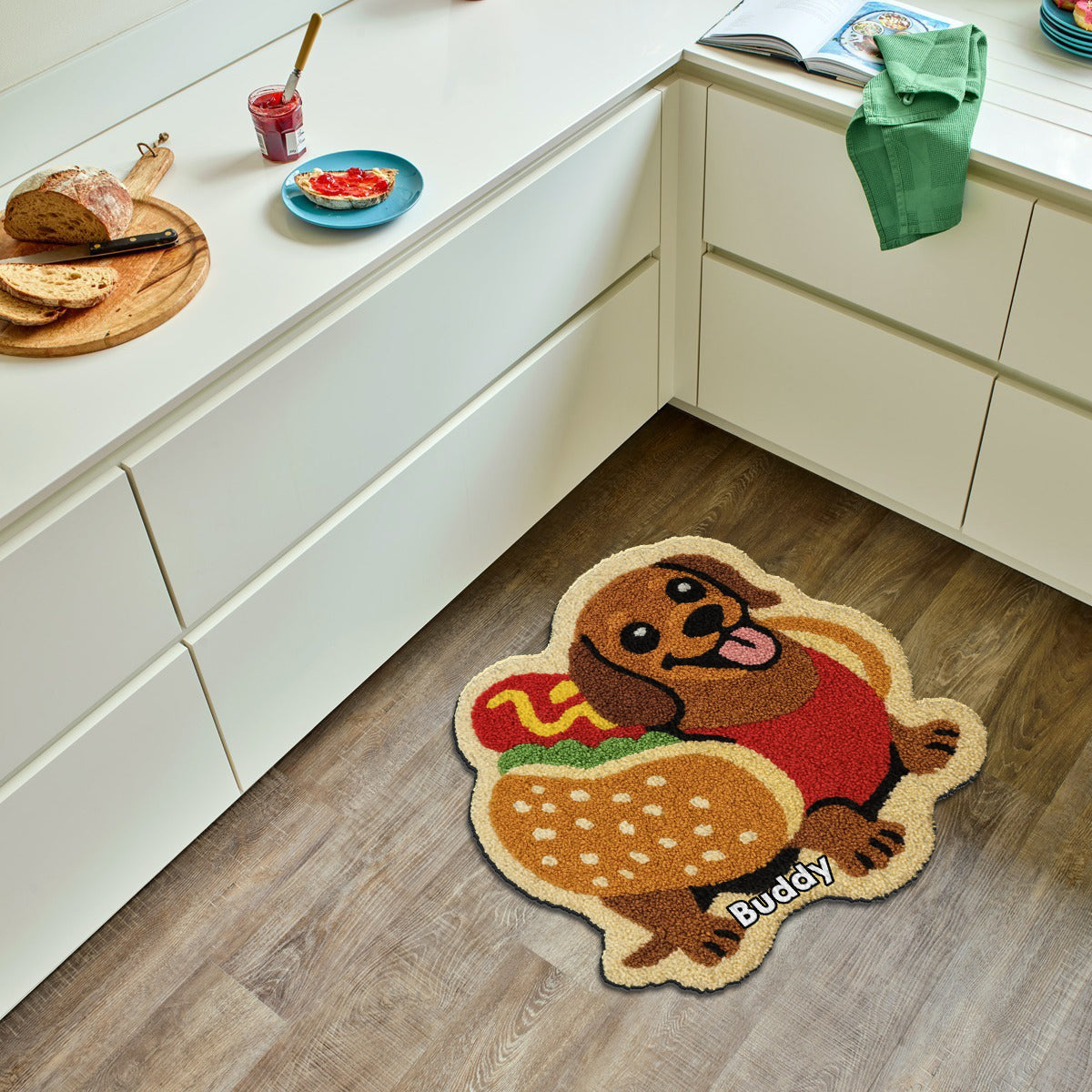 Any Photo Into Rug - Personalized Dachshund Dog Non-Slip Tufted Rug