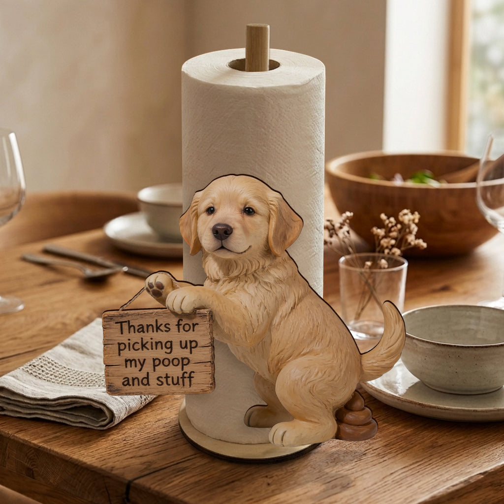 Custom Any Photo - Personalized Dog Paper Towel Stand
