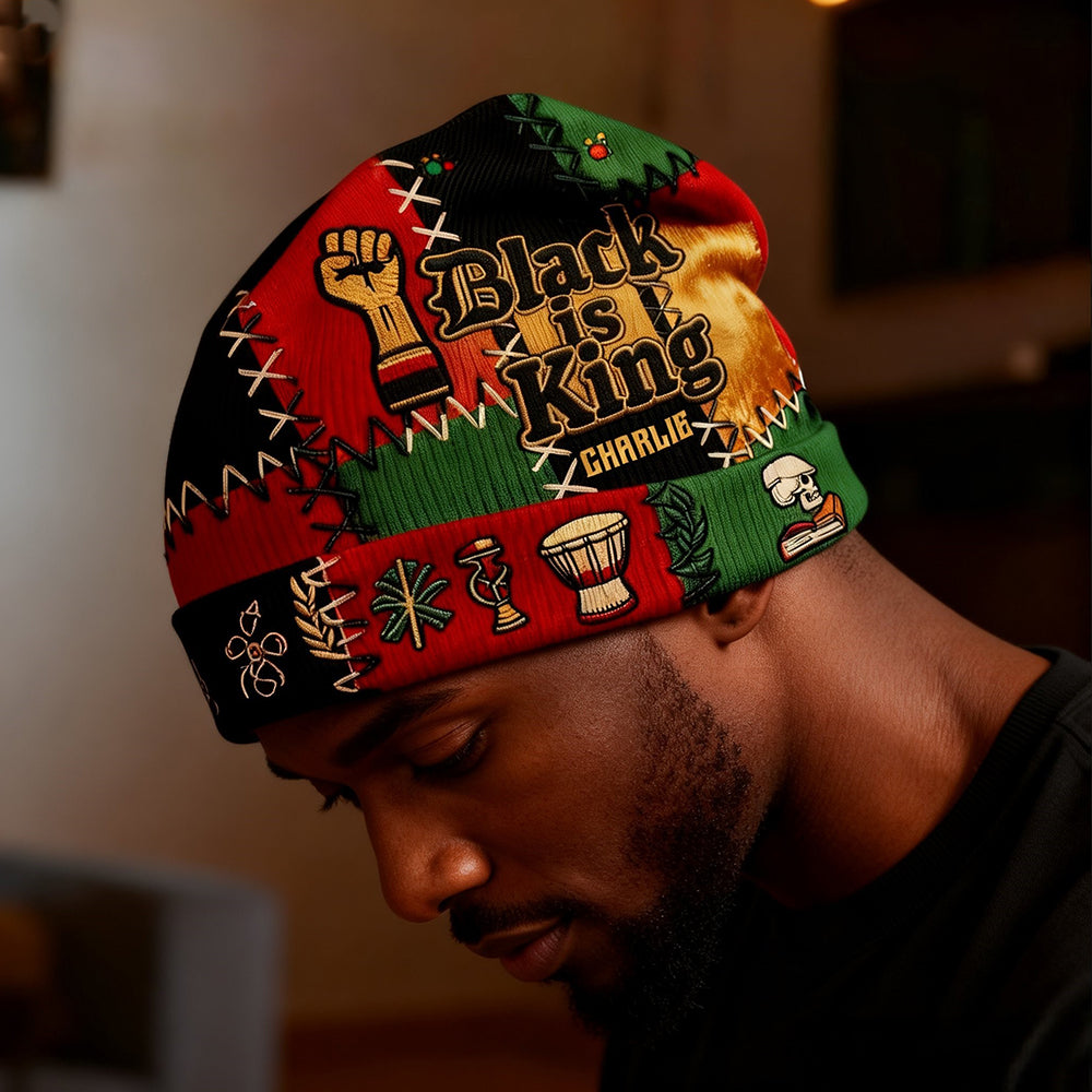 Black History Month - Personalized African American Beanie Hat
