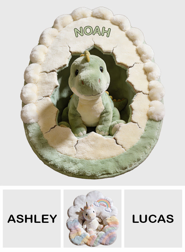 Kid Room Decor - Dinosaur or Unicorn - Personalized Kid Non-Slip Tufted Rug