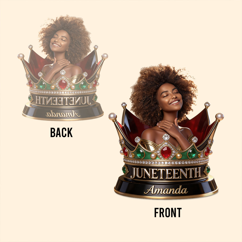 Juneteenth Custom From Photo - Personalized Juneteenth Custom Shaped Acrylic Plaque