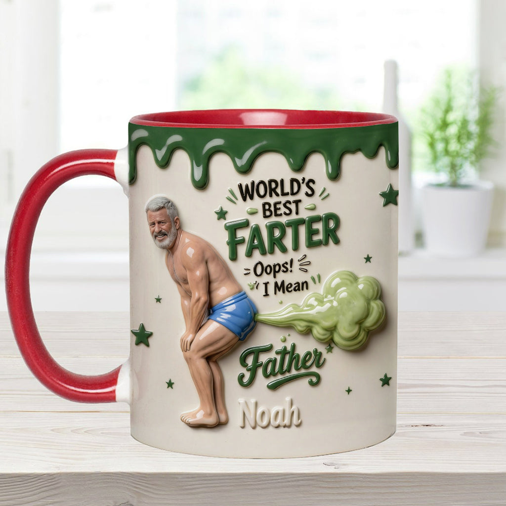 Best Farter Ever - Personalized Father Accent Mug & Coaster