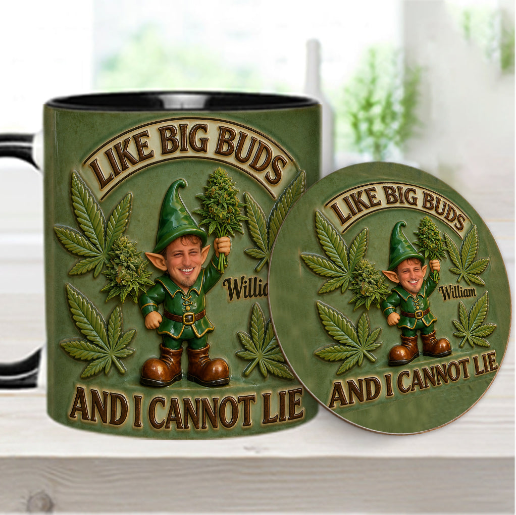 I Like Big Buds - Personalized Weed Accent Mug & Coaster