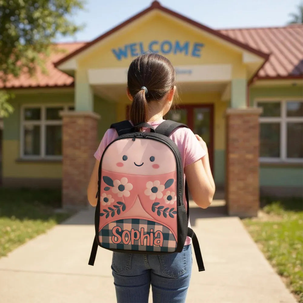 Customized Kids School Backpack with Name & Unique Design – Creative Back-to-School Gift for Son or Grandkid