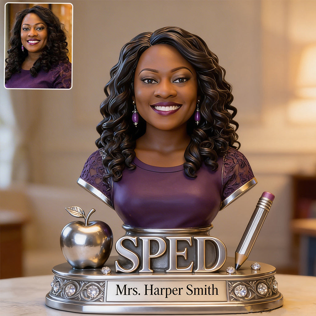 Custom Any Photo - Personalized Teacher Custom Shaped Acrylic Plaque