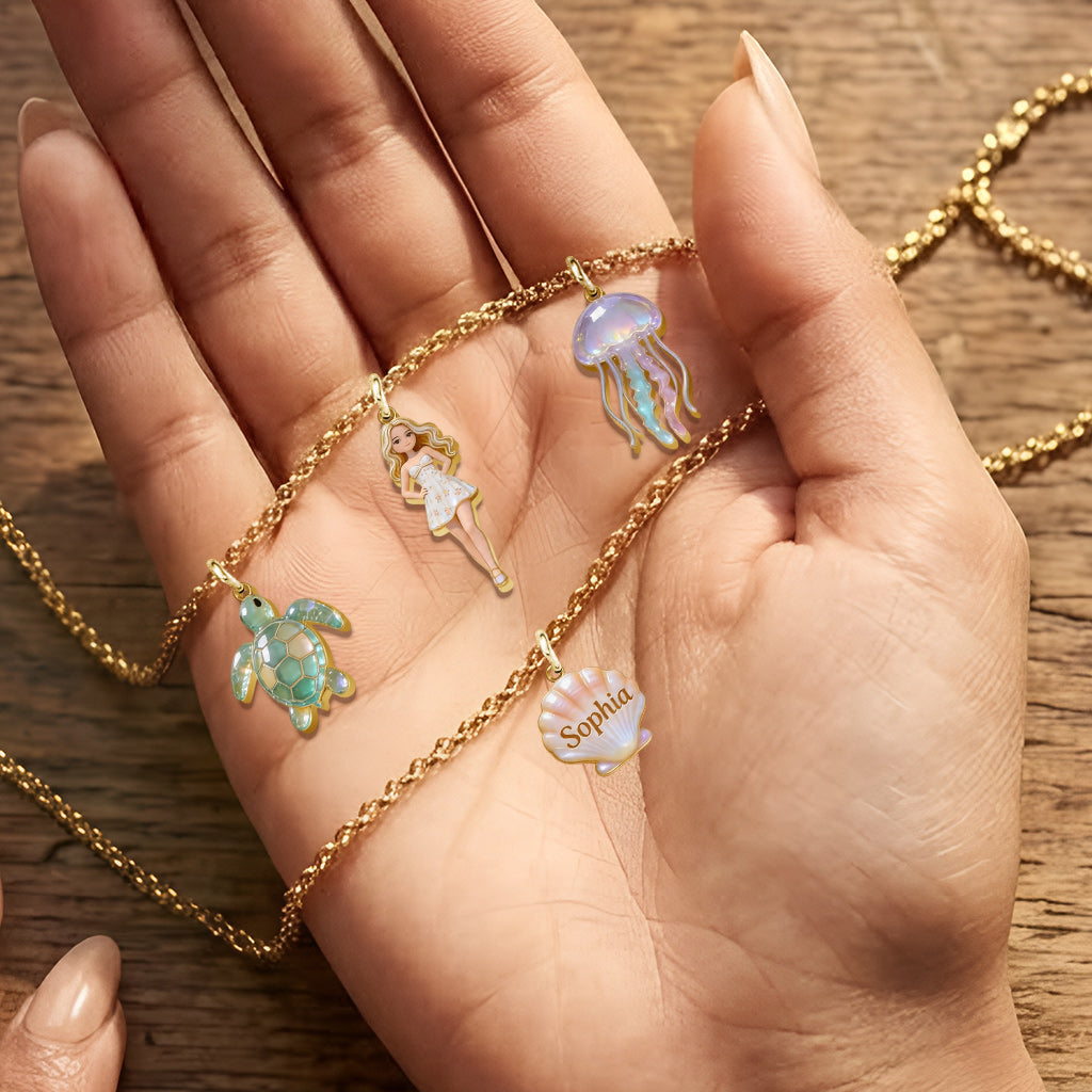 Custom Any Photo - Personalized Sea Lover Metal Necklaces With Pendants