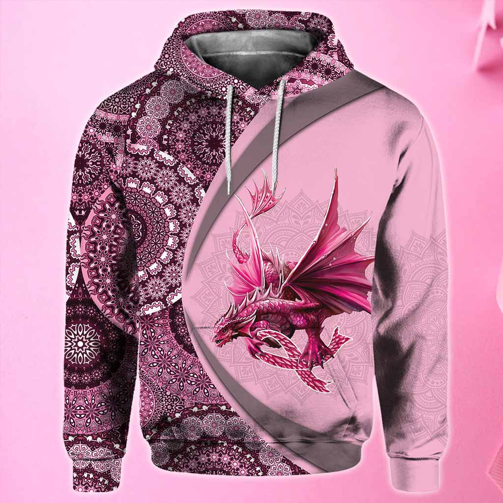 Breast Cancer Awareness All Over T-shirt and Hoodie
