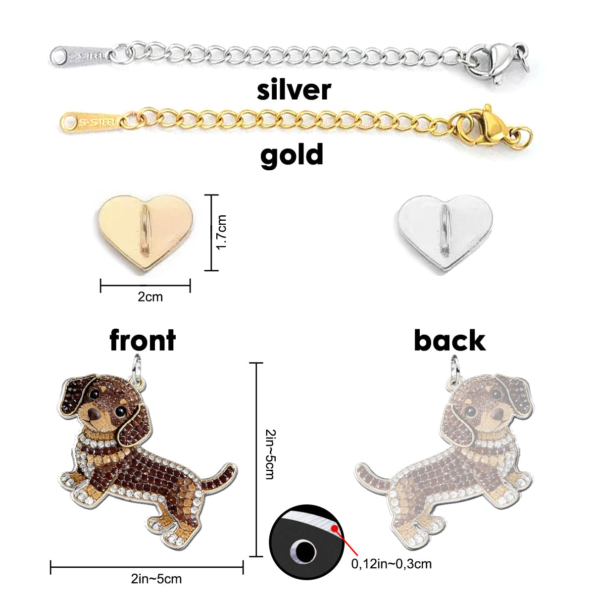 Any Pet Photo - Personalized Dog Dangling Charms