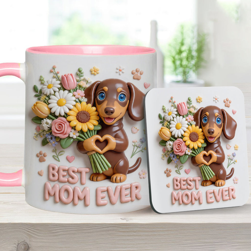 Custom Any Photo - Personalized Dog Accent Mug & Coaster