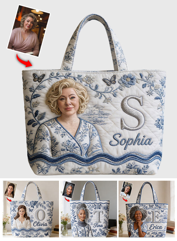 Custom Any Photo - Personalized Self Love Quilted Tote Bag