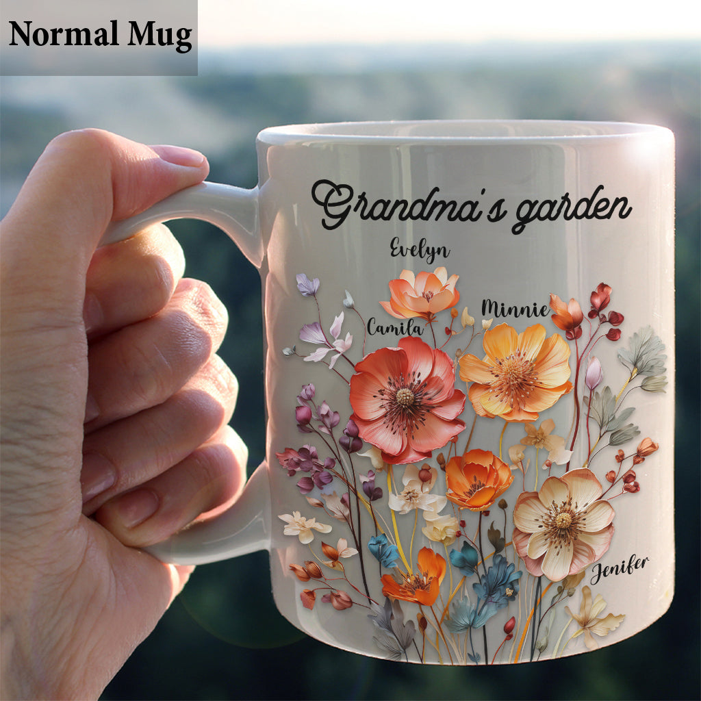 Grandma's Garden - Personalized Grandma Mug