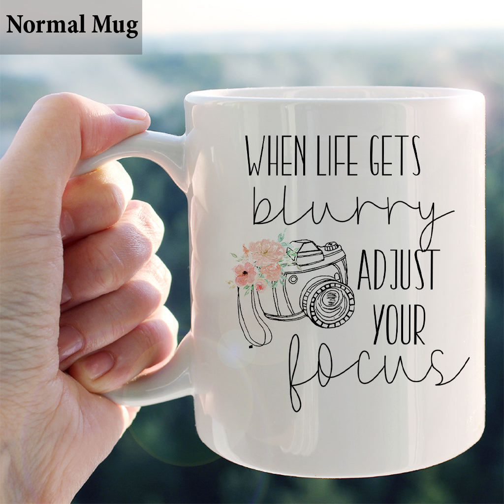 Adjust Your Focus - Personalized Photography Mug