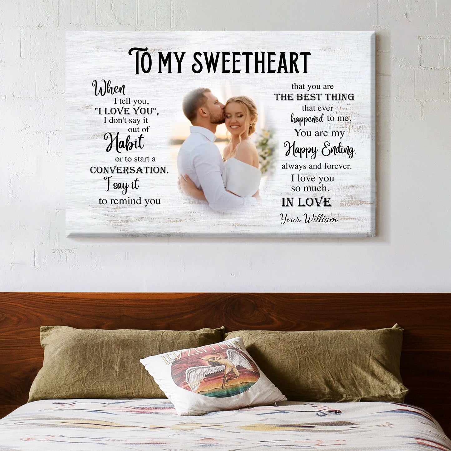 Personalized Valentine’s Day Poster for Couples - A Deep Love Confession