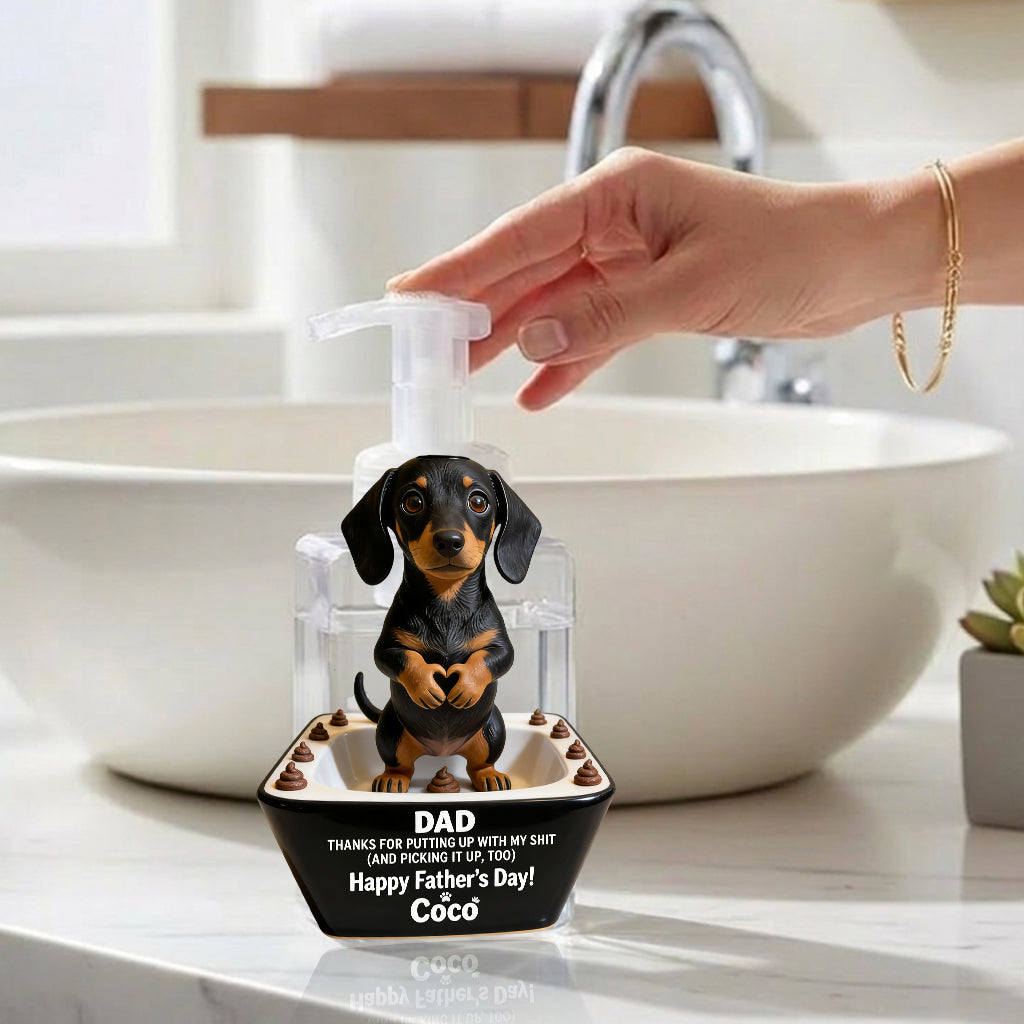 Dog Dad Father's Day Gifts, Thanks Daddy - Personalized Dog Pump Dispenser
