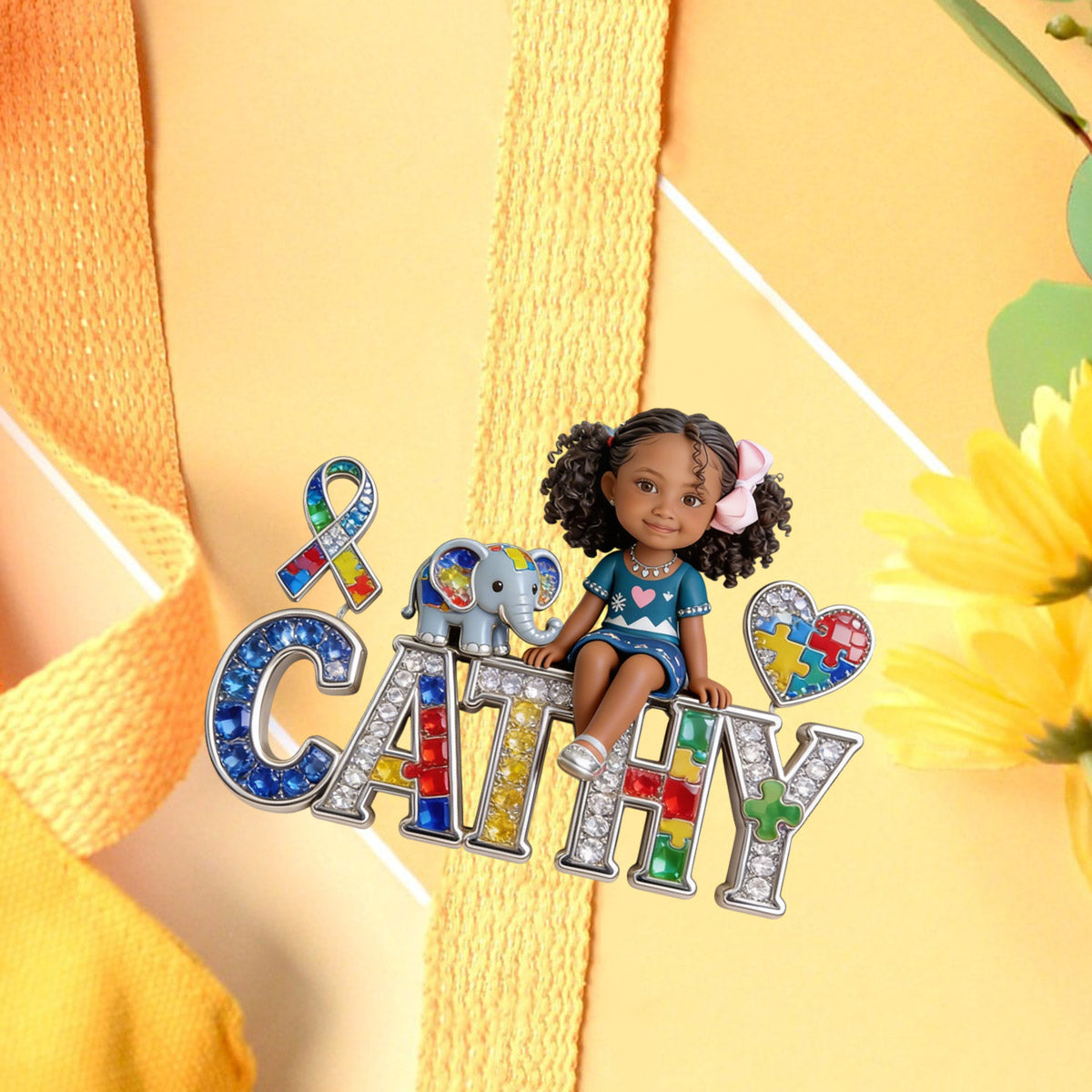 Autism Awareness - Personalized Autism Awareness Pin