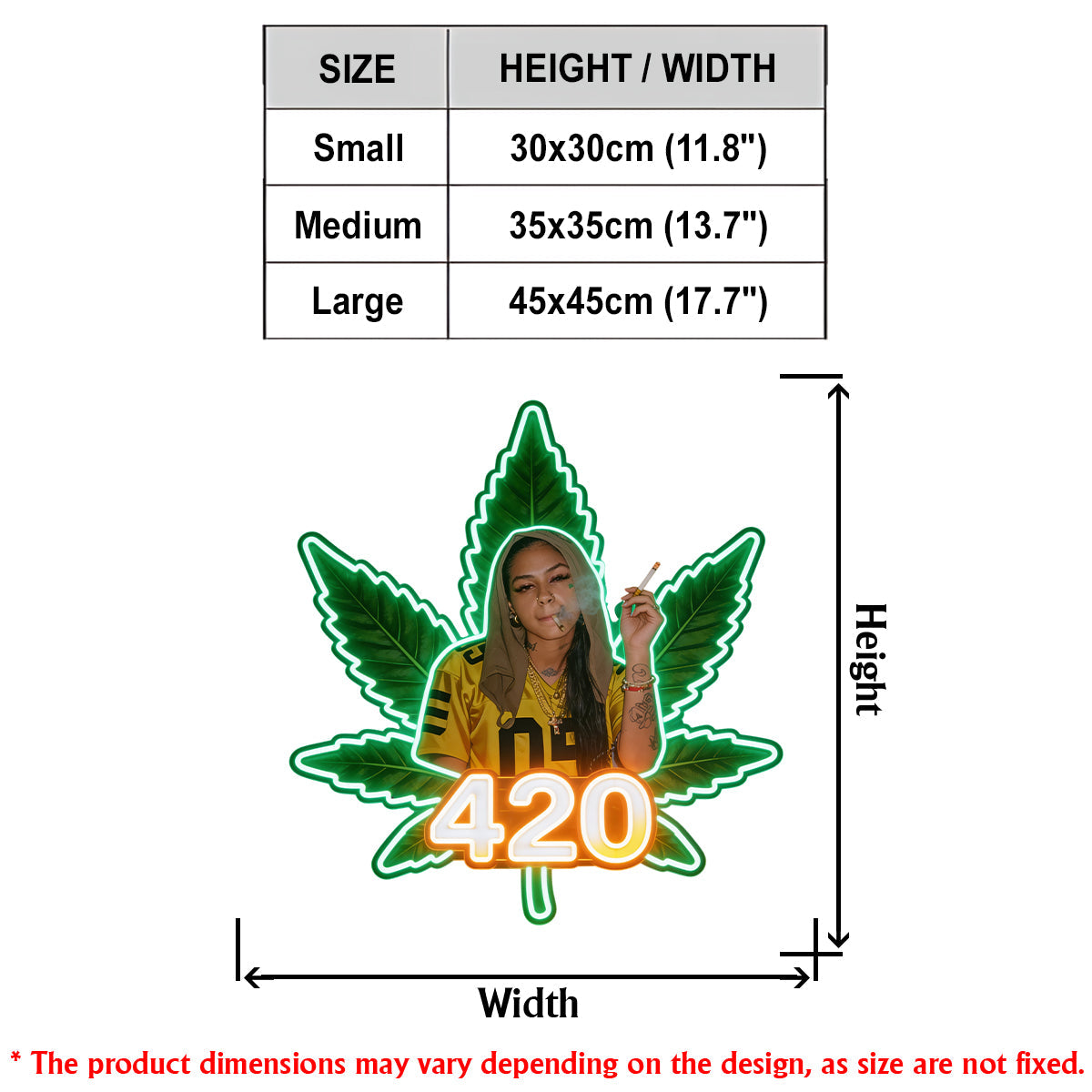 High Life Neon Light - Personalized Weed LED Light Acrylic Sign