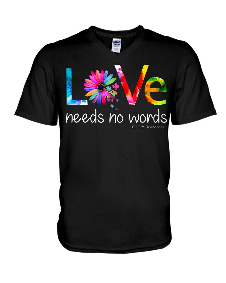 Autism Love No Word - Autism Awareness T-shirt and Hoodie 0921