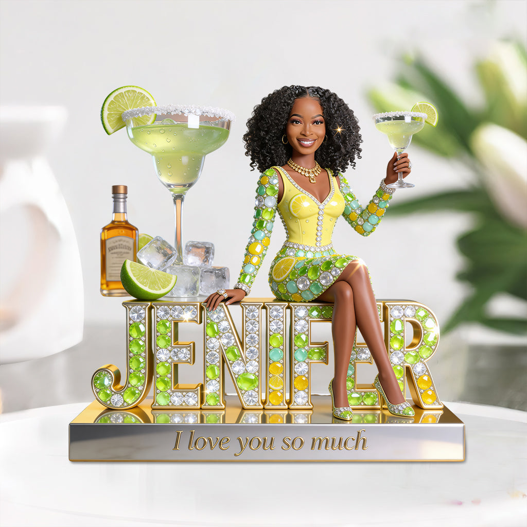 Cocktail Lovers, Margarita Lovers Gift - Personalized Cocktail Custom Shaped Acrylic Plaque