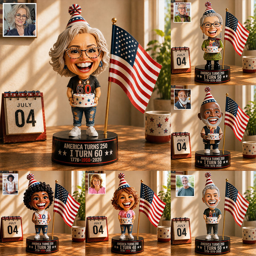 America Turns 250, Birthday Gift Idea - Personalized Birthday Premium 3D Figurine