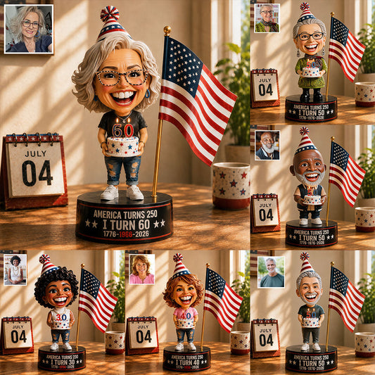 America Turns 250, Birthday Gift Idea - Personalized Birthday Premium 3D Figurine