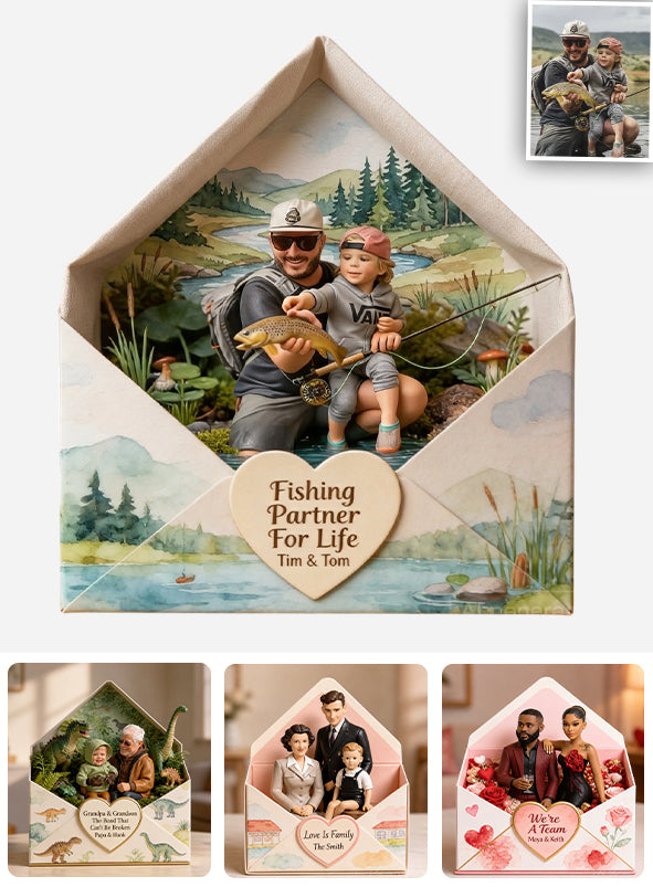 A Letter Of Me To You - Personalized Family Custom Shaped Acrylic Plaque
