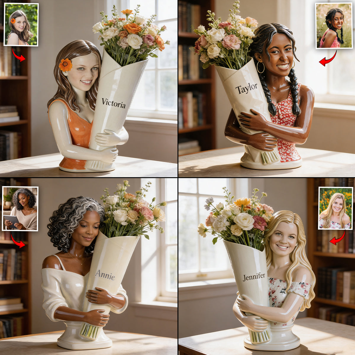 Bloom for Yourself - Personalized Self Love Acrylic Flower Vase
