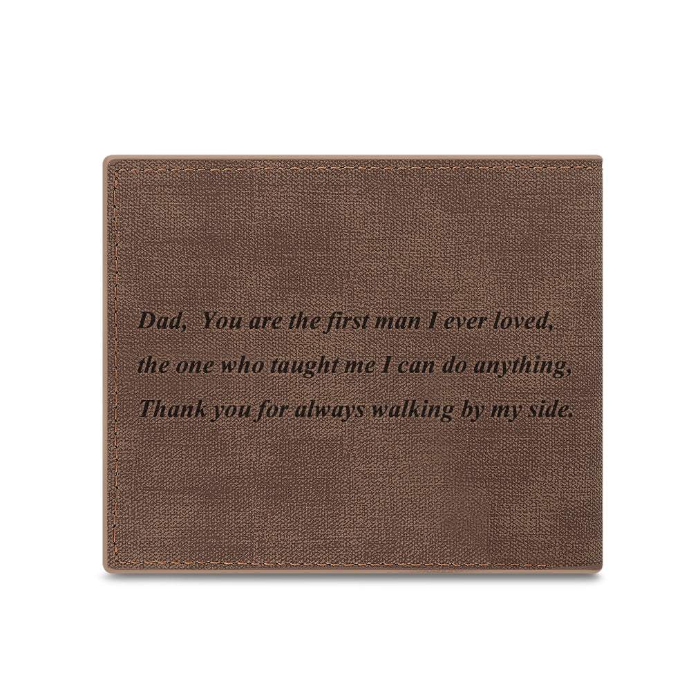 Any Photo And Text - Personalized Photo Bifold Wallet