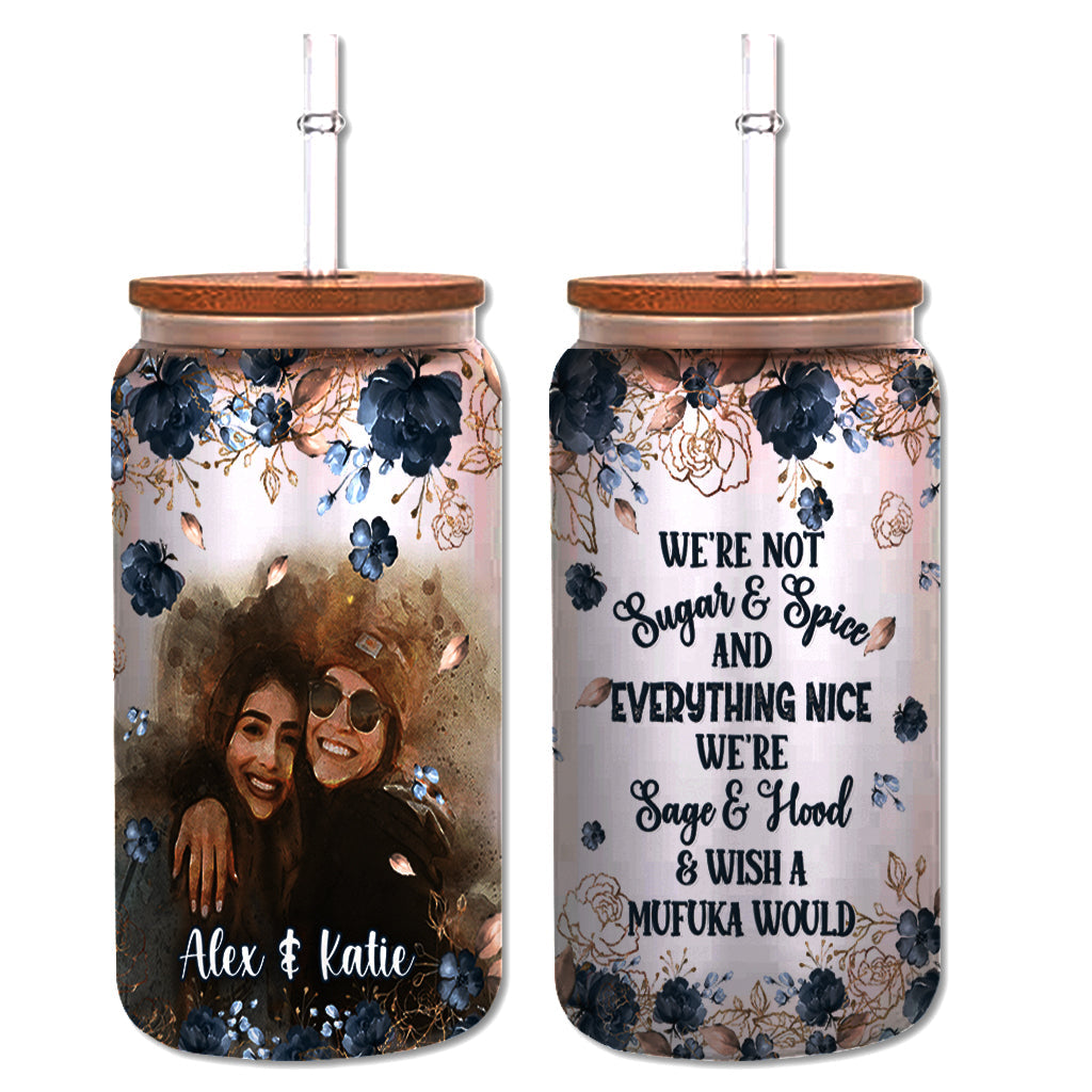 Apparently We’re Trouble - Personalized Bestie Can Glass