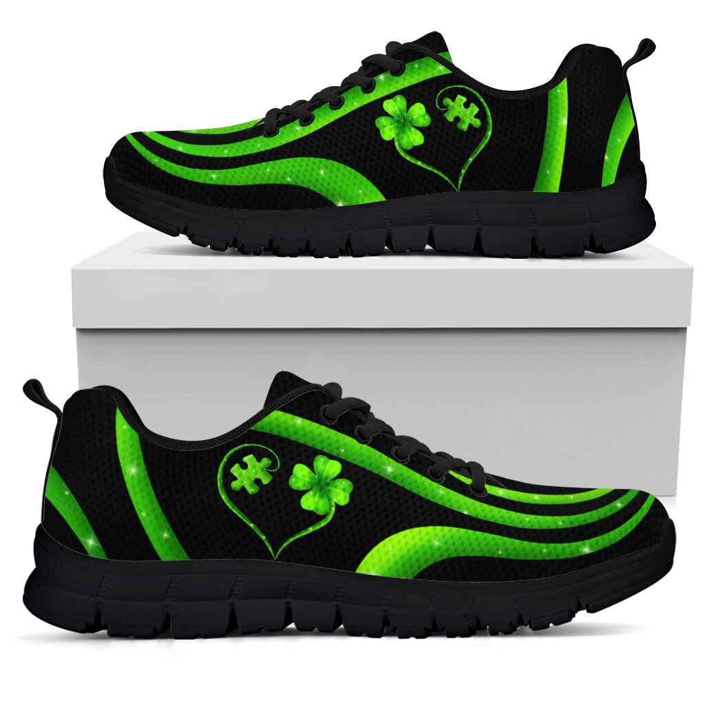 Clover Puzzle Autism Awareness Sneakers 0622