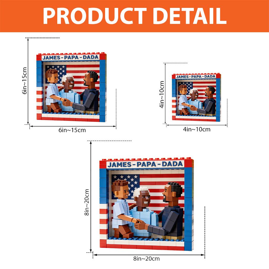 Best Dad Grandpa Ever - Personalized Father Custom Shaped Acrylic Plaque